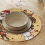 Hermia Set de 4 Salvamanteles Multicolor de 37 cm